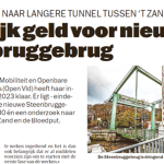 Eindelijk geld voor nieuwe Steenbruggebrug