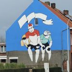 Streetart van Wietse voor de Ronde van Vlaanderen 